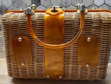 Vintage straw wicker for sale  Honolulu
