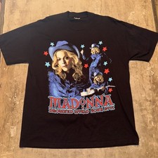 Camiseta Vintage Madonna Drowned World Tour 2001 Tamanho XL Masculina Preta Usada P/S comprar usado  Enviando para Brazil