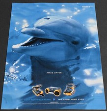 1999 anúncio impresso Sony Make Waves música portátil boombox CD player arte golfinho comprar usado  Enviando para Brazil