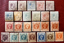 Lote de 24 estampillas antiguas de Cuba #11S 1890-1898 segunda mano  Embacar hacia Mexico