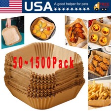 Usado, Novo Forro de Papel Descartável Air Fryer Antiaderente Forros À Prova de Óleo Quadrado comprar usado  Enviando para Brazil