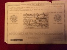 Documento vintage histórico de sedã Crosley Missouri 1947 comprar usado Documento vintage histórico de sedã Crosley Missouri 1947 comprar usado  Enviando para Brazil