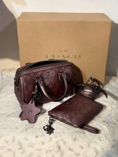 Usado, Mini bolsa tiracolo Rowan e carteira e bolsa espelhada conjunto de berloque em lona exclusiva  comprar usado  Enviando para Brazil