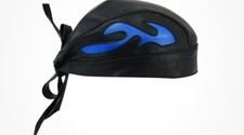 Usado, Boné de couro para motocicleta BANDANA Du Doo estilo chamas pano envoltório de cabeça motociclistas caveira 04 comprar usado  Enviando para Brazil