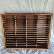 Napa Valley Box Co. Madeira 64 Fita Cassete Madeira Suporte de Armazenamento de Parede Estojo Rack comprar usado  Enviando para Brazil