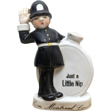 Schafer & Father Cop Flask Nip Lembrança Canadá Porcelana Polícia Decantador Alemanha comprar usado  Enviando para Brazil