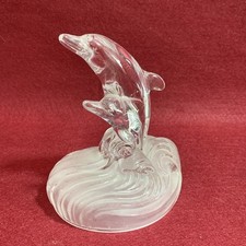 Crystal glass dolphin for sale  NORTHAMPTON