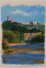 Painting watercolor acquerello usato  Pescia