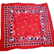 Veleiro bandana vermelha Hankie colorido rápido algodão RN14193 farol roda âncora comprar usado  Enviando para Brazil