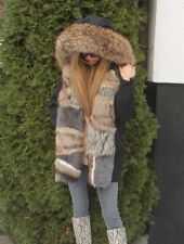 Używany, Futro Prawdziwe futro Futro 100% Real Ranch Arctic Fox Parka Hood M na sprzedaż  PL