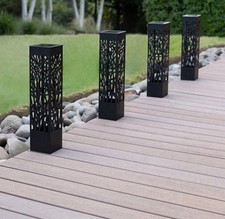 NOVO poste de amarração solar quadrado Tommy Bahama Pathway, 35 lúmens, 5 luzes/pacote, usado comprar usado  Enviando para Brazil
