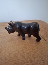 Vintage wooden rhino for sale  KING'S LYNN