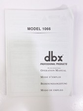 Dbx model 1066 for sale  Justin