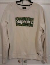 Superdry sweatshirt white for sale  LOUGHBOROUGH