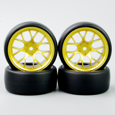 4PÇS 1/10 pneus de deriva e aro de roda 12mm hexagonal para HSP HPI carro de controle remoto de corrida de estrada comprar usado  Enviando para Brazil