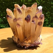 260G Raro Cuarzo Púrpura Racimo Cristal Cuarzo Mineral Espécimen Curación segunda mano  Embacar hacia Mexico