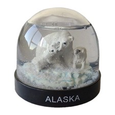 Globo de neve Alasca EUA bola de água lembrança turismo colecionável raro estilo vintage comprar usado  Enviando para Brazil