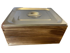 Lixeira de compostagem de cozinha sucata de alimentos balde balde madeira marrom tampa de alumínio comprar usado  Enviando para Brazil