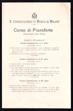 1899 musica conservatorio usato  Verona
