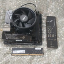 Ryzen 5 3400G + ASUS ROG STRIX B450-I miniitx+ 4GB de RAM + Cooler - Testado comprar usado  Enviando para Brazil