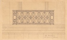 1 dessin d'un architecte fin XIXe début XXe BALUSTRADE À BORDEAUX Cours d'Albret, usado comprar usado  Enviando para Brazil