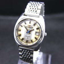 Relógio Technos Skybird Masculino Prata Vintage Automático 36mm Data Redonda Fabricado na Suíça comprar usado  Enviando para Brazil