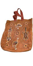 Bolsa tote vintage anos 90 boho canguru laranja marrom festival bolsa de ombro Austrália, usado comprar usado  Enviando para Brazil