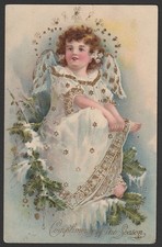 Old embossed angel for sale Old embossed angel for sale  SOUTHEND-ON-SEA