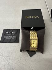 Relógio masculino BULOVA tom dourado diamante aço inoxidável - 97F52 NOVO EM FOLHA comprar usado  Enviando para Brazil