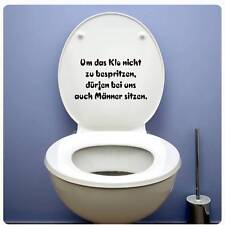 Klospruch aufkleber deckel gebraucht kaufen  Darmstadt