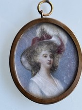Peinture miniature portrait d'occasion  Villeneuve