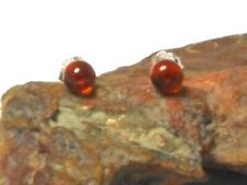 Brincos redondos de prata esterlina 925 âmbar - 5 mm comprar usado  Enviando para Brazil