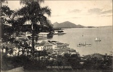 Ak Sao Francisco do Sul Brasilien, Blick auf São Francisco,... - 4801736, usado comprar usado  Enviando para Brazil