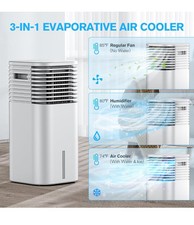 Ar condicionado portátil 3 em 1 novo branco sem controle remoto leve com ventilador de rodas , usado comprar usado  Enviando para Brazil