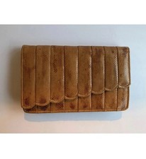 Bolsa de mão vintage Bertocco para envelope de pele de cobra marrom Fiammante ~ Compre agora  comprar usado  Enviando para Brazil