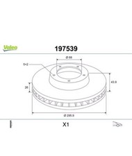 Valeo 197539 bremsscheibe gebraucht kaufen  Mayen