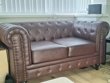 Bravich leather chesterfield for sale  MANCHESTER