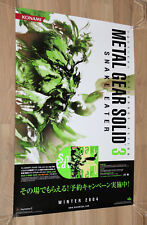 Pôster promocional raro Metal Gear Solid 3 Snake Eater 73x52cm Playstation 2 PS2  comprar usado  Enviando para Brazil