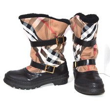 Botas de neve Burberry Roscembra House Check shearling tamanho 9, usado comprar usado  Enviando para Brazil