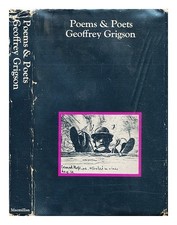 GRIGSON, GEOFFREY (1905-1985) Poems and poets 1969 First Edition Hardcover na sprzedaż  Wysyłka do Poland