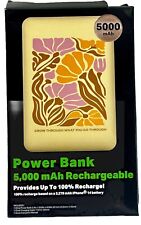 POWER BANK - SLIM RECARREGÁVEL - 5.000 mAh - “Go Through What You Grow Through”, usado comprar usado  Enviando para Brazil