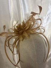 Gold fascinator weddings for sale  PONTEFRACT