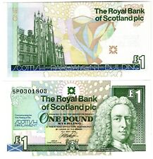 1999 Escócia 1 libra P360 nota UNC Royal Bank Scotish Parliment Commem., usado comprar usado  Enviando para Brazil