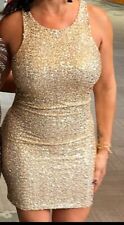 Sequin sleeveless gold for sale  Elk Grove