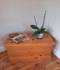 Vintage pine trunk for sale  GRANTHAM