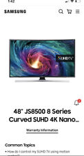 Samsung ue48js8500 curved for sale  LONDON