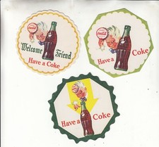  CONJUNTO DE TRÊS PORTA-COPOS SPRITE BOY DÉCADA DE 1950 NOVO ESTOQUE ANTIGO comprar usado  Enviando para Brazil