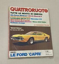 Quattroruote marzo 1970 usato  Cagliari