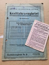 Ddr kfz brief gebraucht kaufen  Wernigerode