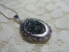 Crushed opal locket for sale  Lyons